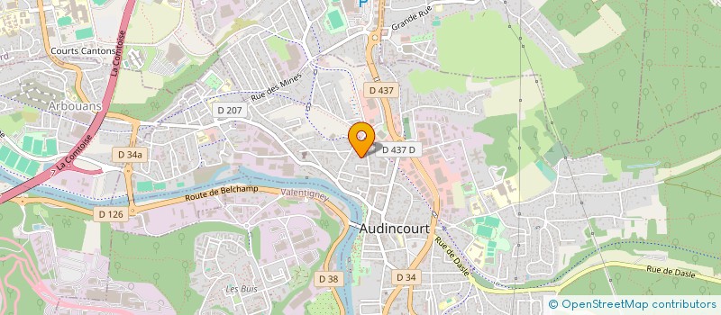 localisation de l'entreprise MONSIEUR CLAUDE BESANCON-MATHIL  AUDINCOURT