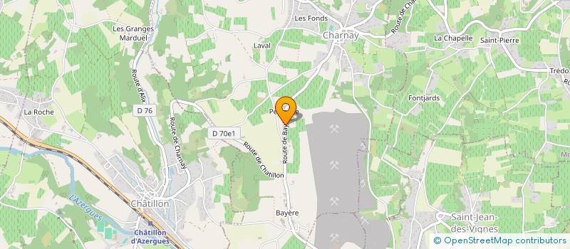 localisation de l'entreprise MONSIEUR CLAUDE BESSON  CHARNAY