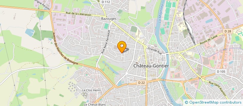 localisation de l'entreprise MONSIEUR CLAUDE BEUCHER à CHATEAU-GONTIER-SUR-MAYENNE