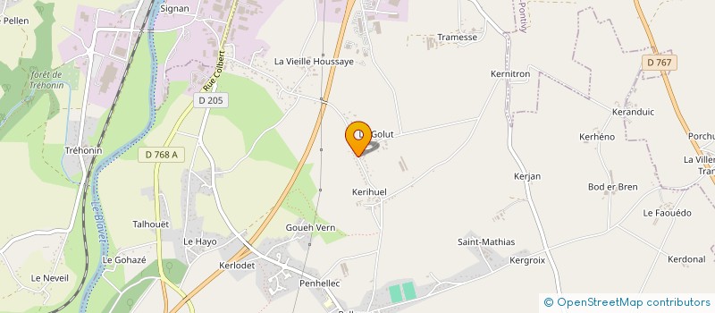 localisation de l'entreprise MONSIEUR CLAUDE BEVAN  SAINT-THURIAU