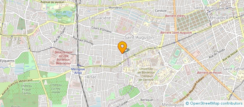 localisation de l'entreprise MONSIEUR CLAUDE BEY  MERIGNAC