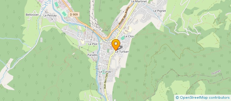 localisation de l'entreprise MONSIEUR CLAUDE BIBOLLET  THONES