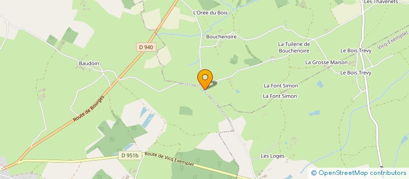 localisation de l'entreprise MONSIEUR CLAUDE BIGAUD  THEVET-SAINT-JULIEN