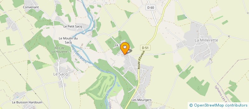 localisation de l'entreprise MONSIEUR CLAUDE BIGNON  MESNILS-SUR-ITON