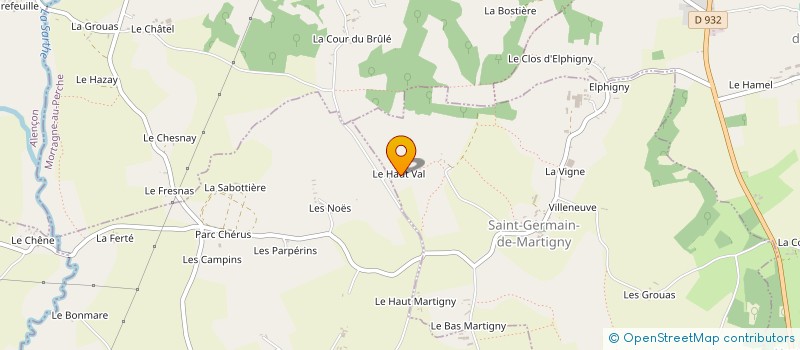 localisation de l'entreprise MONSIEUR CLAUDE BIGNON à SAINT-GERMAIN-DE-MARTIGNY