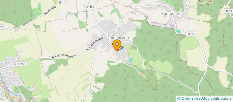 localisation de l'entreprise MONSIEUR CLAUDE BIHR  VANDONCOURT