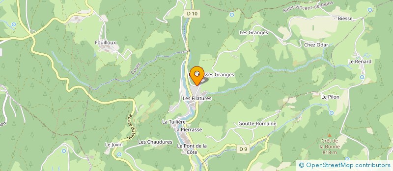 localisation de l'entreprise MONSIEUR CLAUDE BILLET  SAINT-VINCENT-DE-REINS