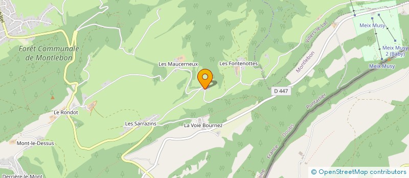 localisation de l'entreprise MONSIEUR CLAUDE BILLOD à MONTLEBON