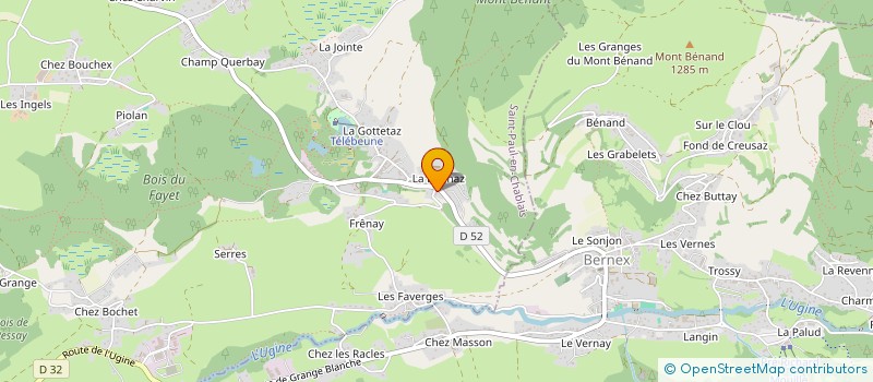 localisation de l'entreprise MONSIEUR CLAUDE BIRRAUX  SAINT-PAUL-EN-CHABLAIS