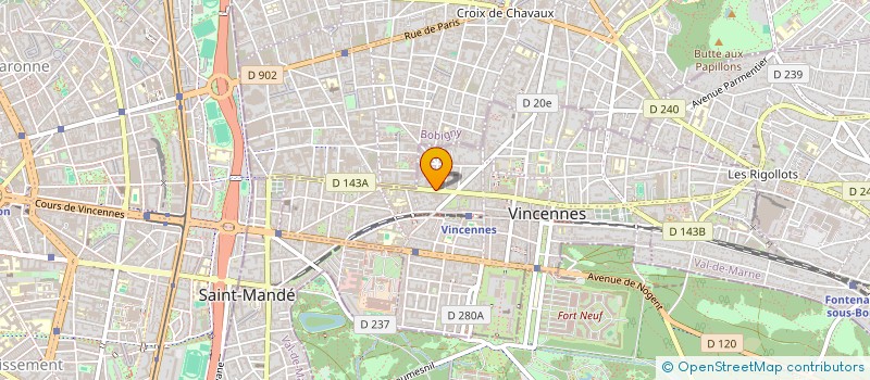 localisation de l'entreprise MONSIEUR CLAUDE BITAN à VINCENNES
