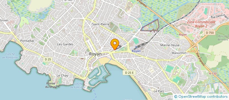 localisation de l'entreprise MONSIEUR CLAUDE BIZEUL  ROYAN