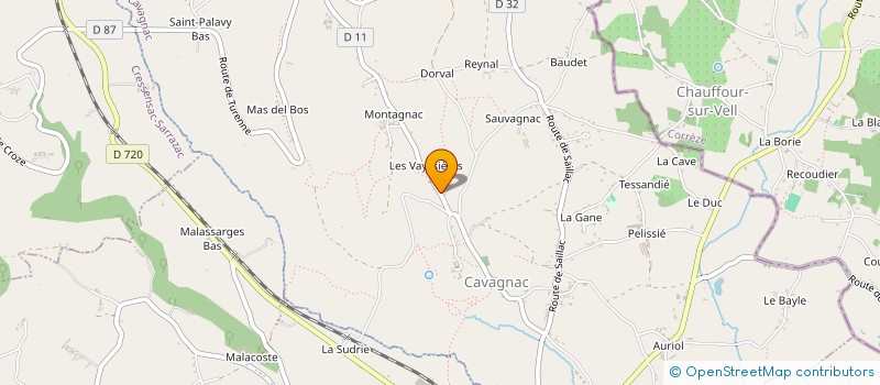 localisation de l'entreprise MONSIEUR CLAUDE BLANC  CAVAGNAC