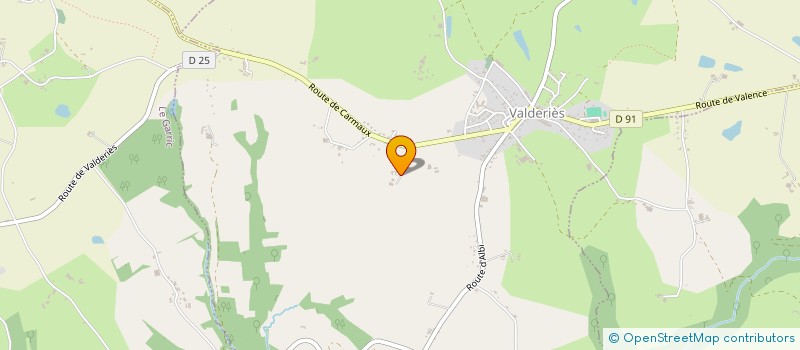 localisation de l'entreprise MONSIEUR CLAUDE BLANC  VALDERIES