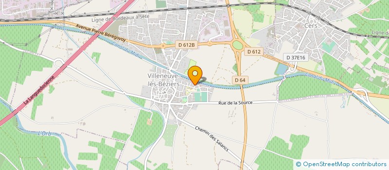 localisation de l'entreprise MONSIEUR CLAUDE BLANC à VILLENEUVE-LES-BEZIERS