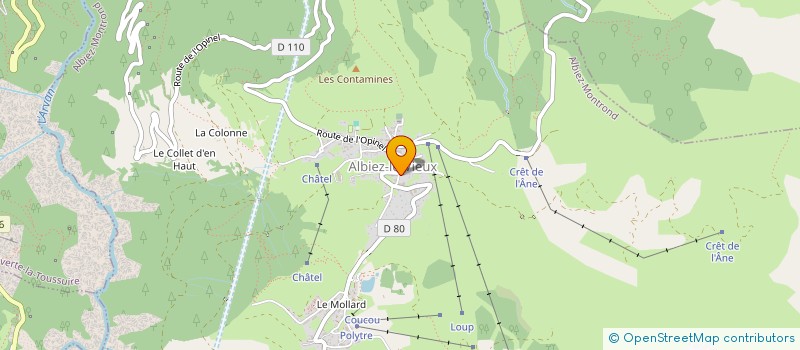 localisation de l'entreprise MONSIEUR CLAUDE BLANC  ALBIEZ-MONTROND