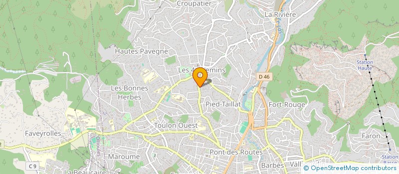 localisation de l'entreprise MONSIEUR CLAUDE BLANC à TOULON
