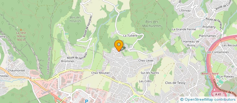 localisation de l'entreprise MONSIEUR CLAUDE BLANC-COQUAND  EPAGNY METZ-TESSY