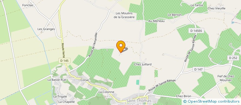 localisation de l'entreprise MONSIEUR CLAUDE BLANCHARD à SAINT-THOMAS-DE-CONAC