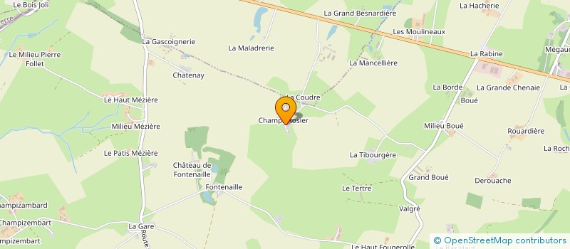 localisation de l'entreprise MONSIEUR CLAUDE BLANCHET  SAINT-PIERRE-DES-LANDES