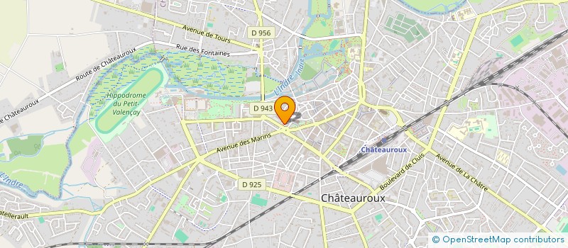 localisation de l'entreprise MONSIEUR CLAUDE BLERON à CHATEAUROUX