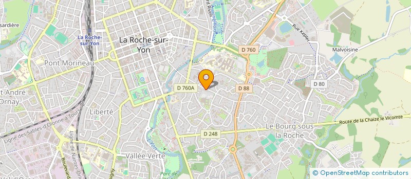 localisation de l'entreprise MONSIEUR CLAUDE BLOCHARD à LA ROCHE-SUR-YON