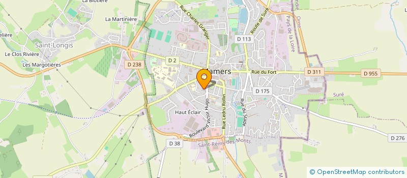 localisation de l'entreprise MONSIEUR CLAUDE BLONDEAU  MAMERS