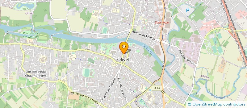 localisation de l'entreprise MONSIEUR CLAUDE BOBO à OLIVET