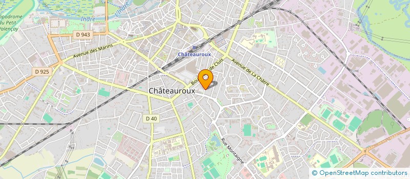localisation de l'entreprise MONSIEUR CLAUDE BODART à CHATEAUROUX