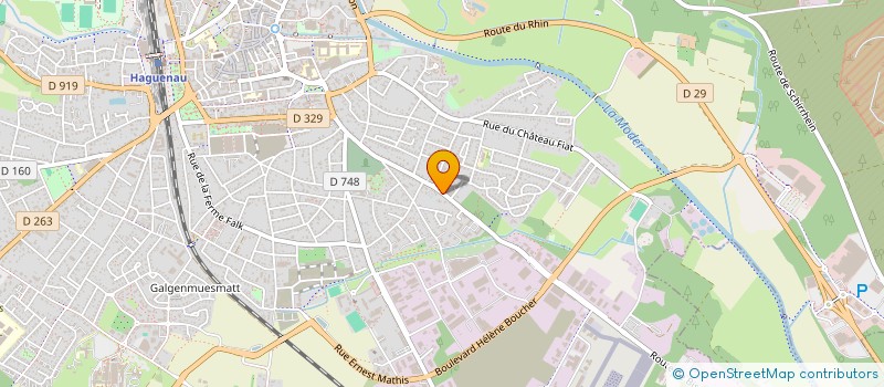 localisation de l'entreprise MONSIEUR CLAUDE BOEGLIN  HAGUENAU