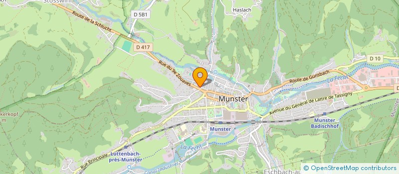 localisation de l'entreprise MONSIEUR CLAUDE BOGENSCHUTZ  MUNSTER