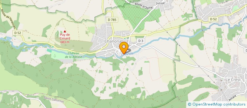 localisation de l'entreprise MONSIEUR CLAUDE BOHATIER  CHANONAT