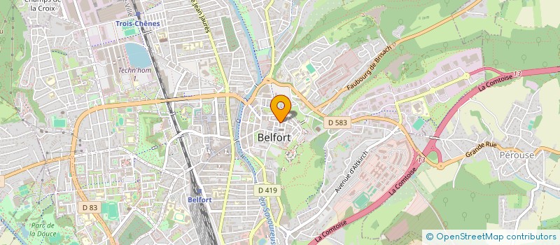 localisation de l'entreprise MONSIEUR CLAUDE BOHRER  BELFORT