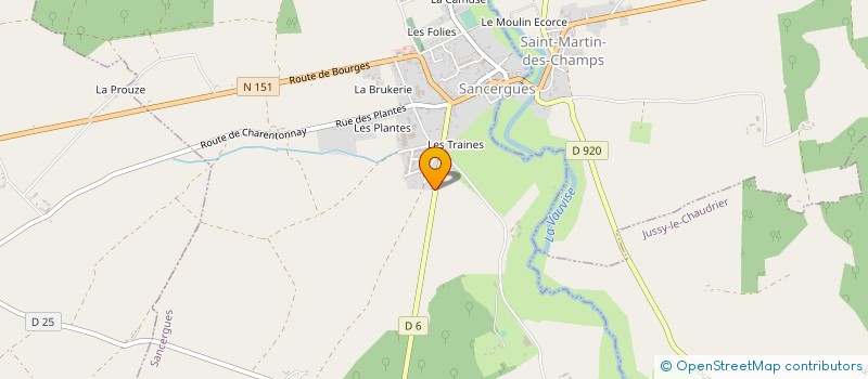 localisation de l'entreprise MONSIEUR CLAUDE BOISGIBAULT à SANCERGUES