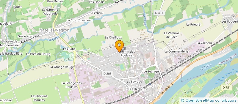 localisation de l'entreprise MONSIEUR CLAUDE BOITELLE  NAZELLES-NEGRON