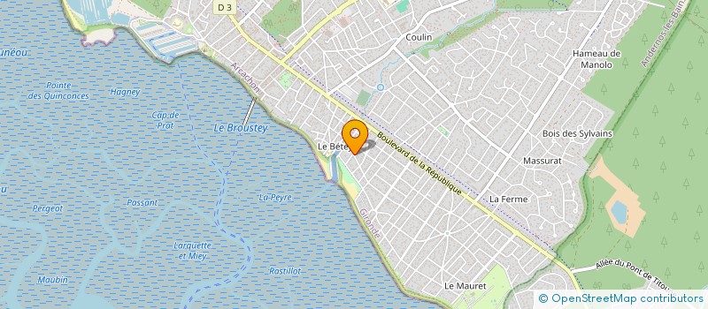 localisation de l'entreprise MONSIEUR CLAUDE BONNAUD  ANDERNOS-LES-BAINS