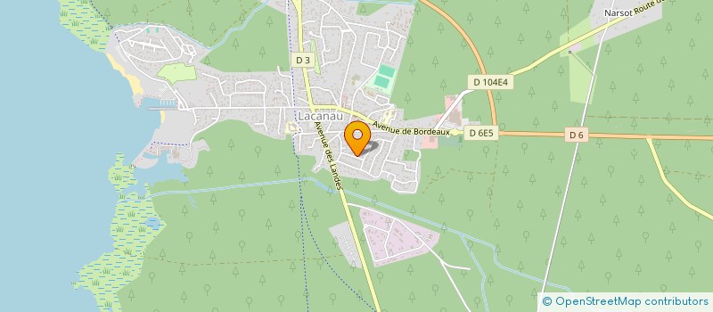 localisation de l'entreprise MONSIEUR CLAUDE BONNEMAISON  LACANAU