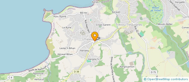 localisation de l'entreprise MONSIEUR CLAUDE BONNET à TRELEVERN