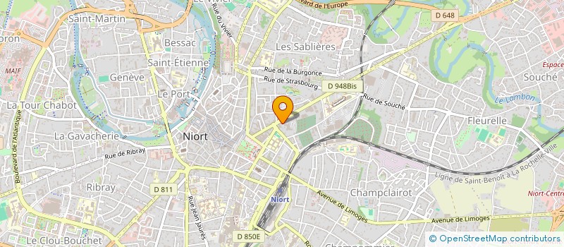 localisation de l'entreprise MONSIEUR CLAUDE BONNIN à NIORT