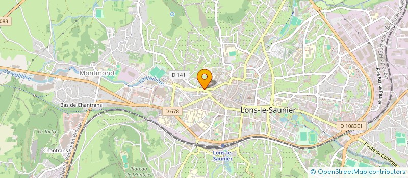 localisation de l'entreprise MONSIEUR CLAUDE BONTOUX à LONS-LE-SAUNIER