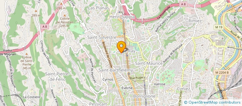 localisation de l'entreprise MONSIEUR CLAUDE BONURA à NICE