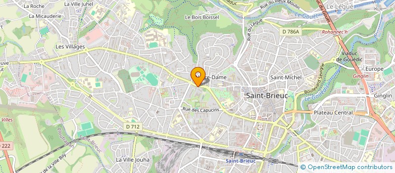 localisation de l'entreprise MONSIEUR CLAUDE BOUGAULT à SAINT-BRIEUC