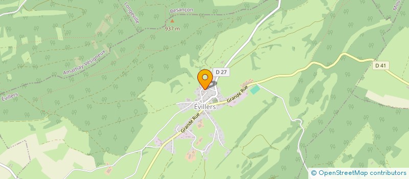 localisation de l'entreprise MONSIEUR CLAUDE BOUGNON  EVILLERS