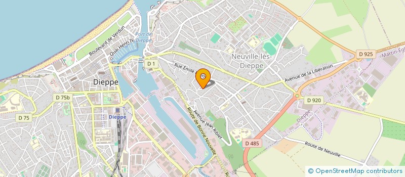 localisation de l'entreprise MONSIEUR CLAUDE BOUGON  DIEPPE