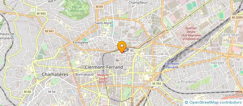 localisation de l'entreprise MONSIEUR CLAUDE BOULANGER à CLERMONT-FERRAND