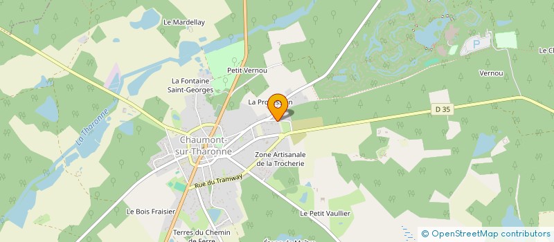 localisation de l'entreprise MONSIEUR CLAUDE BOUQUIN  CHAUMONT-SUR-THARONNE