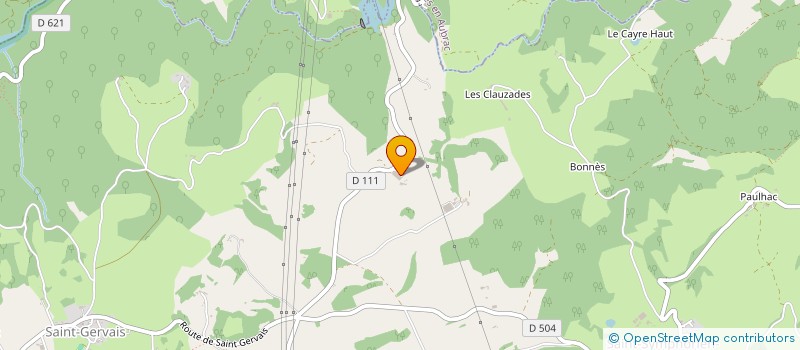 localisation de l'entreprise MONSIEUR CLAUDE BOUREL  ST SYMPHORIEN DE THENIERES