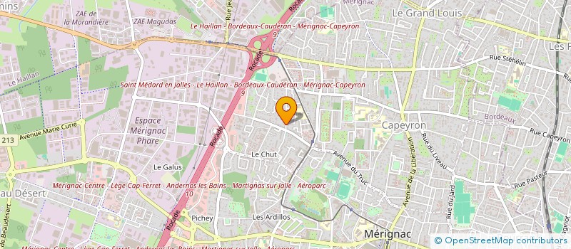 localisation de l'entreprise MONSIEUR CLAUDE BOURG  MERIGNAC