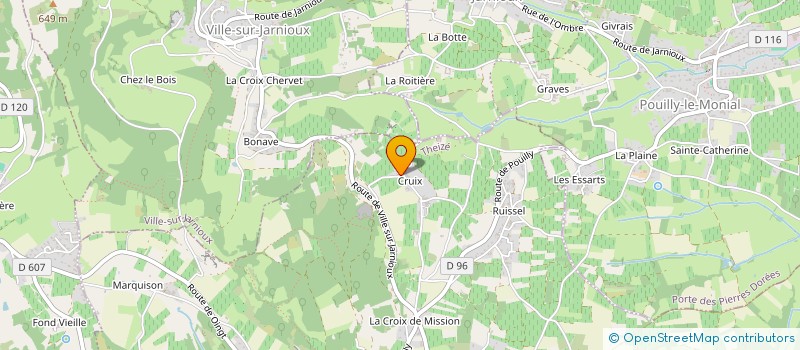 localisation de l'entreprise MONSIEUR CLAUDE BOURGEADE à THEIZE