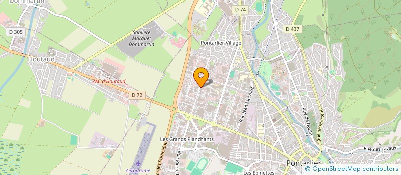 localisation de l'entreprise MONSIEUR CLAUDE BOURGEOIS  PONTARLIER