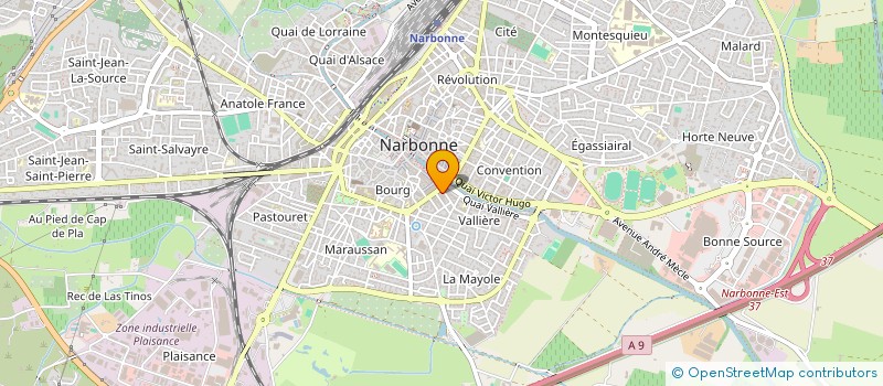 localisation de l'entreprise MONSIEUR CLAUDE BOUSIGNAC à NARBONNE